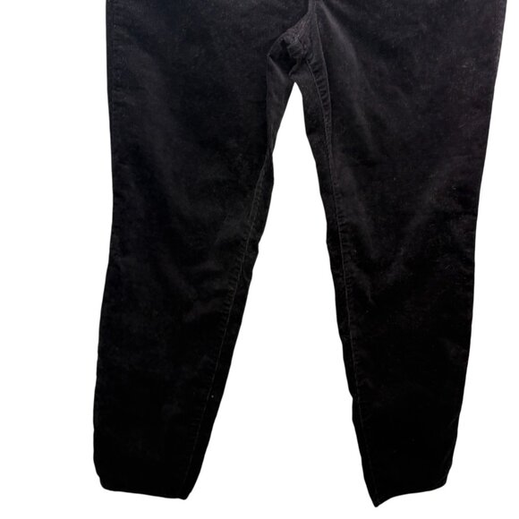 Talbots Womens Corduroy Jegging Pant Black Stretch High Rise Ankle Skinny Sz 16 - Picture 5 of 11
